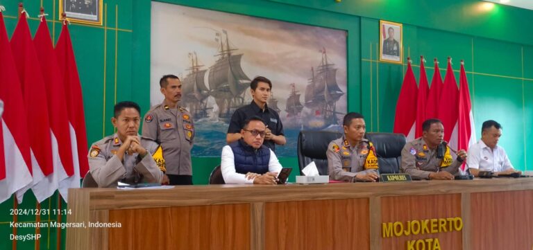 Polres Mojokerto Kota Adakan Konferensi Pers Capaian Kinerja Tahun 2024