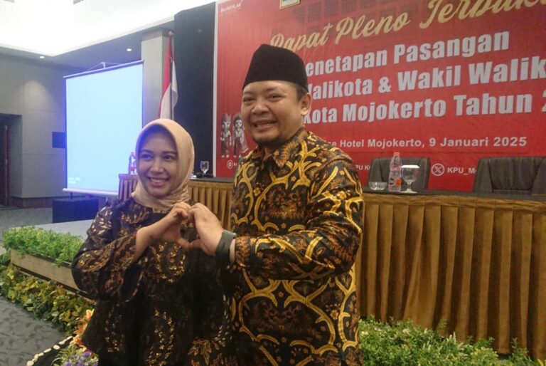 Rapat Pleno Terbuka, KPU Kota Mojokerto Tetapkan Kepala Daerah Terpilih Periode 2025-2030