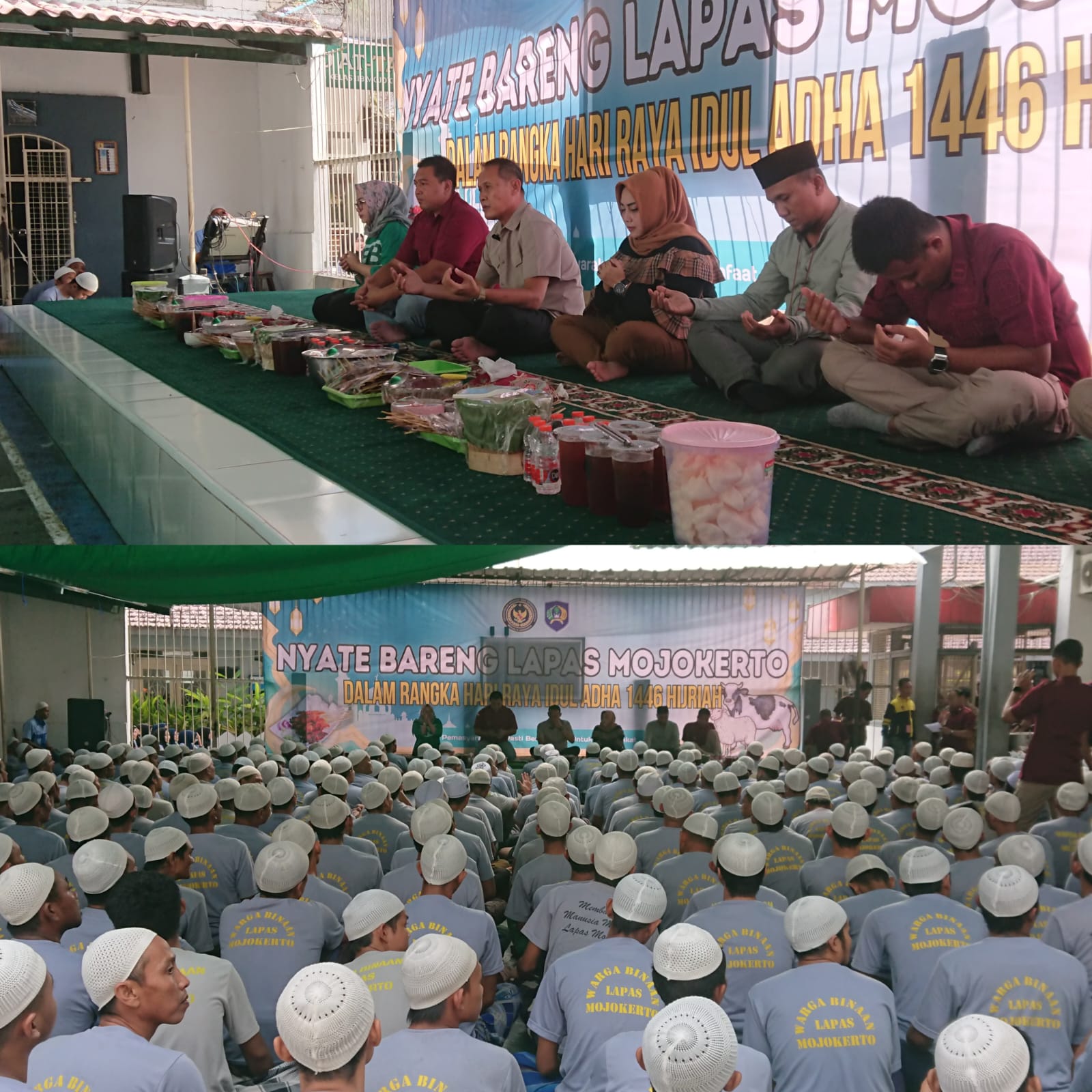 Lapas Mojokerto Rayakan Idul Adha dengan 5.000 Tusuk Sate Bersama Warga Binaan