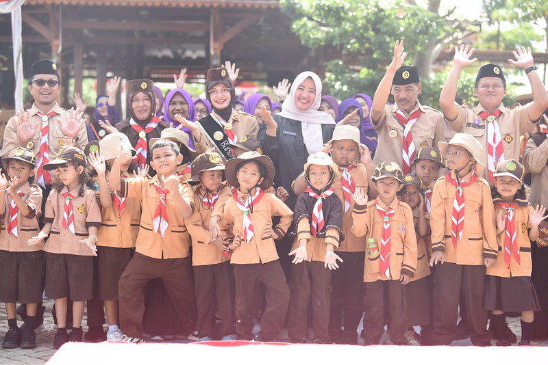 Jambore PAUD Prasiaga di Kota Kediri Meriah, 49 Bunda PAUD Resmi Dikukuhkan Wali Kota Vinanda