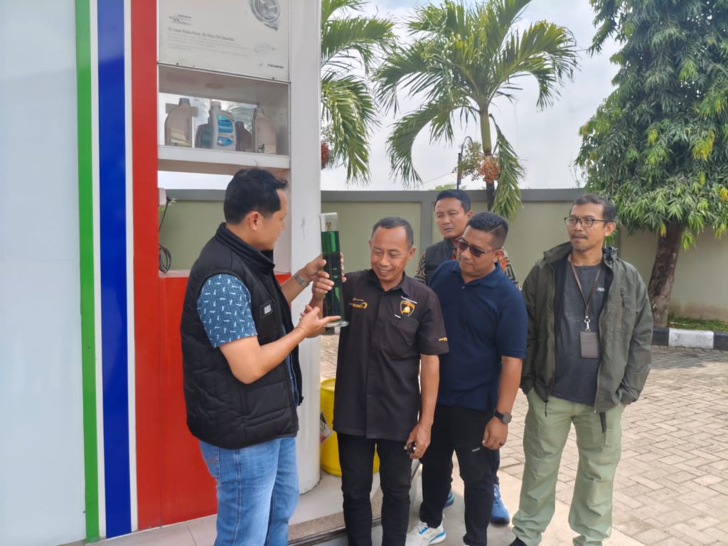 Cegah Kasus Pertalite Tercampur Air, Polres Ponorogo Sidak Sejumlah SPBU