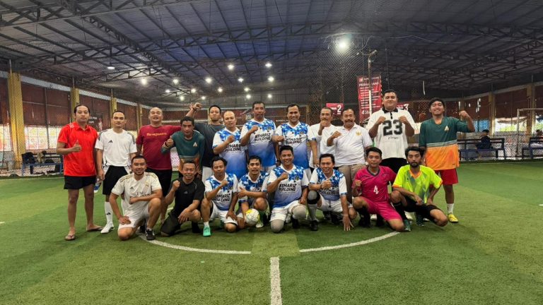 Laga Persahabatan Futsal PWI Mojokerto vs Alaz Venus Berlangsung Seru