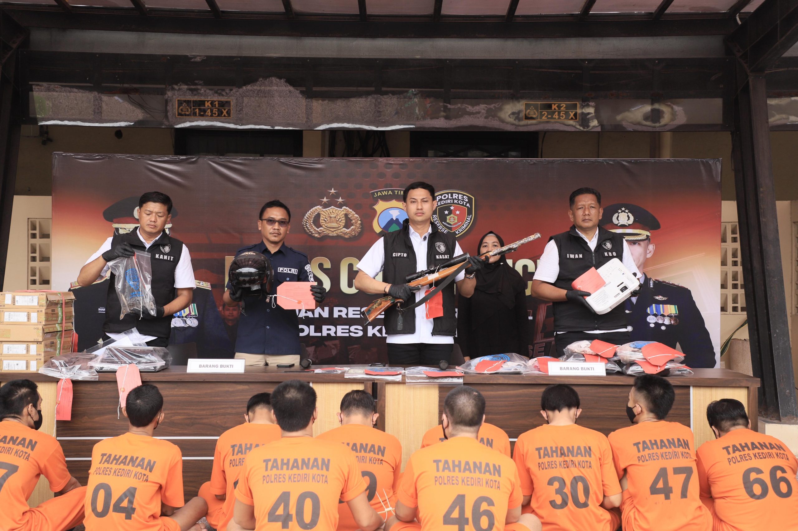 Dari Motor Curian hingga Senapan Angin: Deretan Kasus yang Terungkap di Kediri