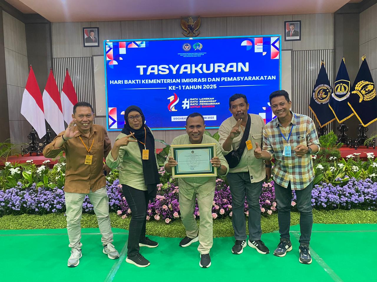 PWI Mojokerto Raya Jadi Satu-Satunya Organisasi Pers di Jatim yang Raih Penghargaan Pemasyarakatan