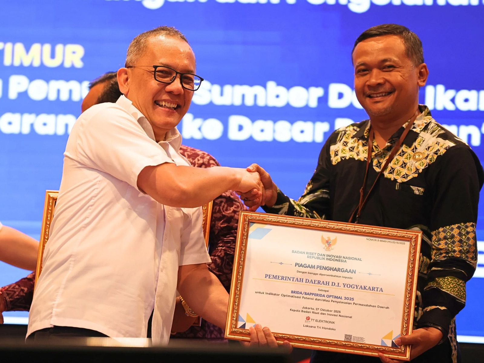 Program Reformasi Kalurahan Inklusif Antar DIY Raih Penghargaan BRIN 2025