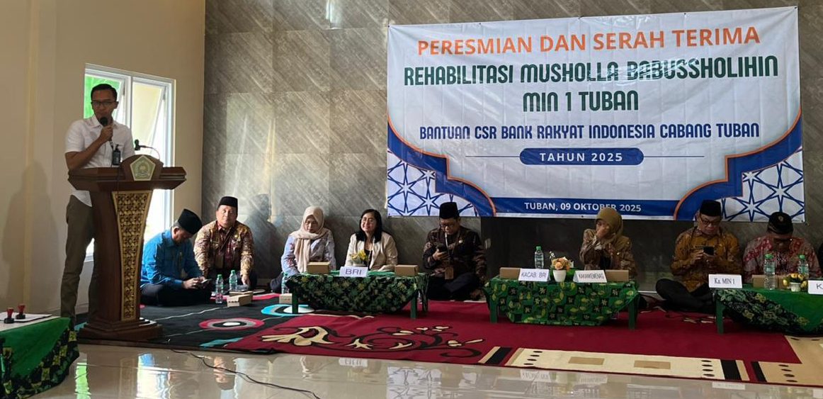 BRI Tuban Salurkan TJSL Renovasi Musala Babussholihin di MIN 1 Tuban