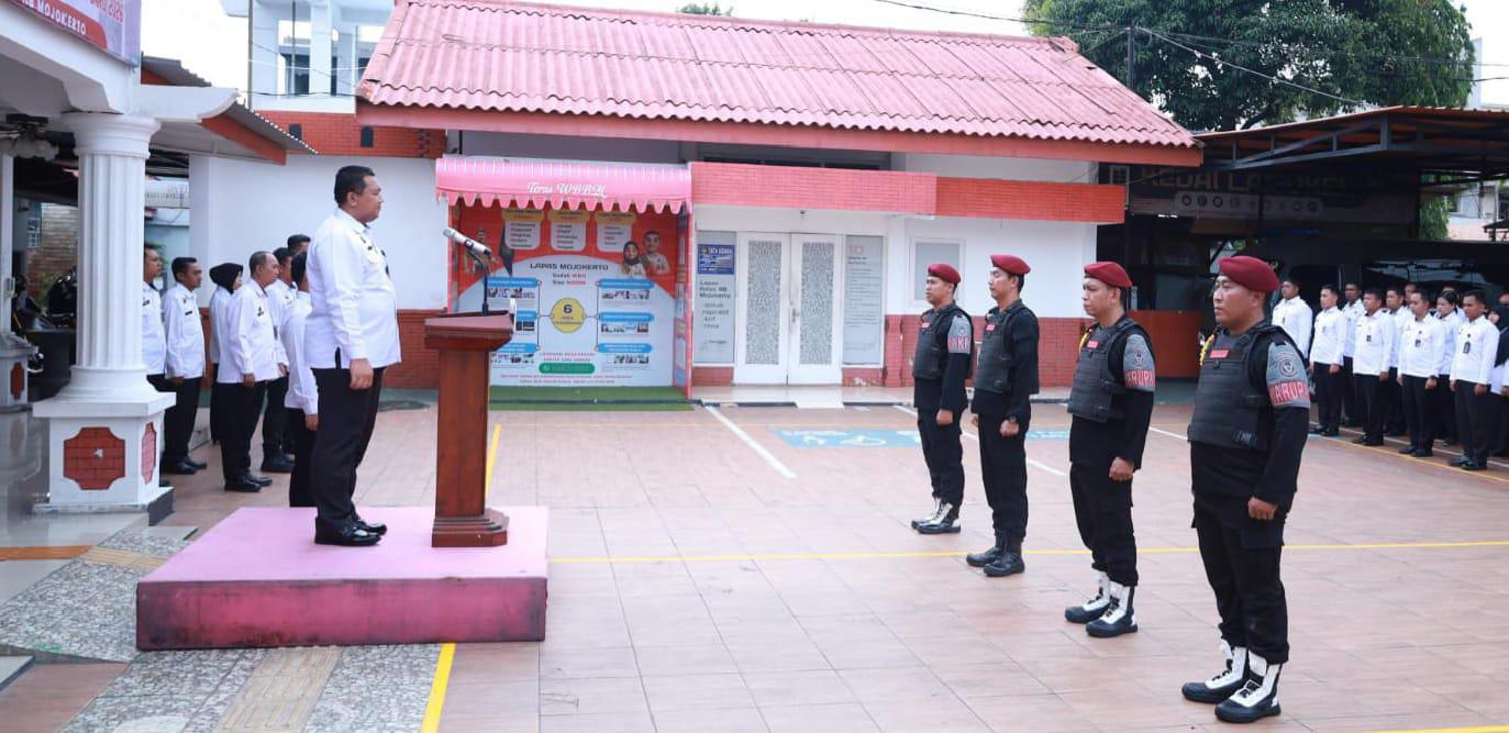 Lapas Mojokerto Gelar Apel Siaga Nataru 2025–2026, Bentuk Satgas Pengamanan Akhir Tahun