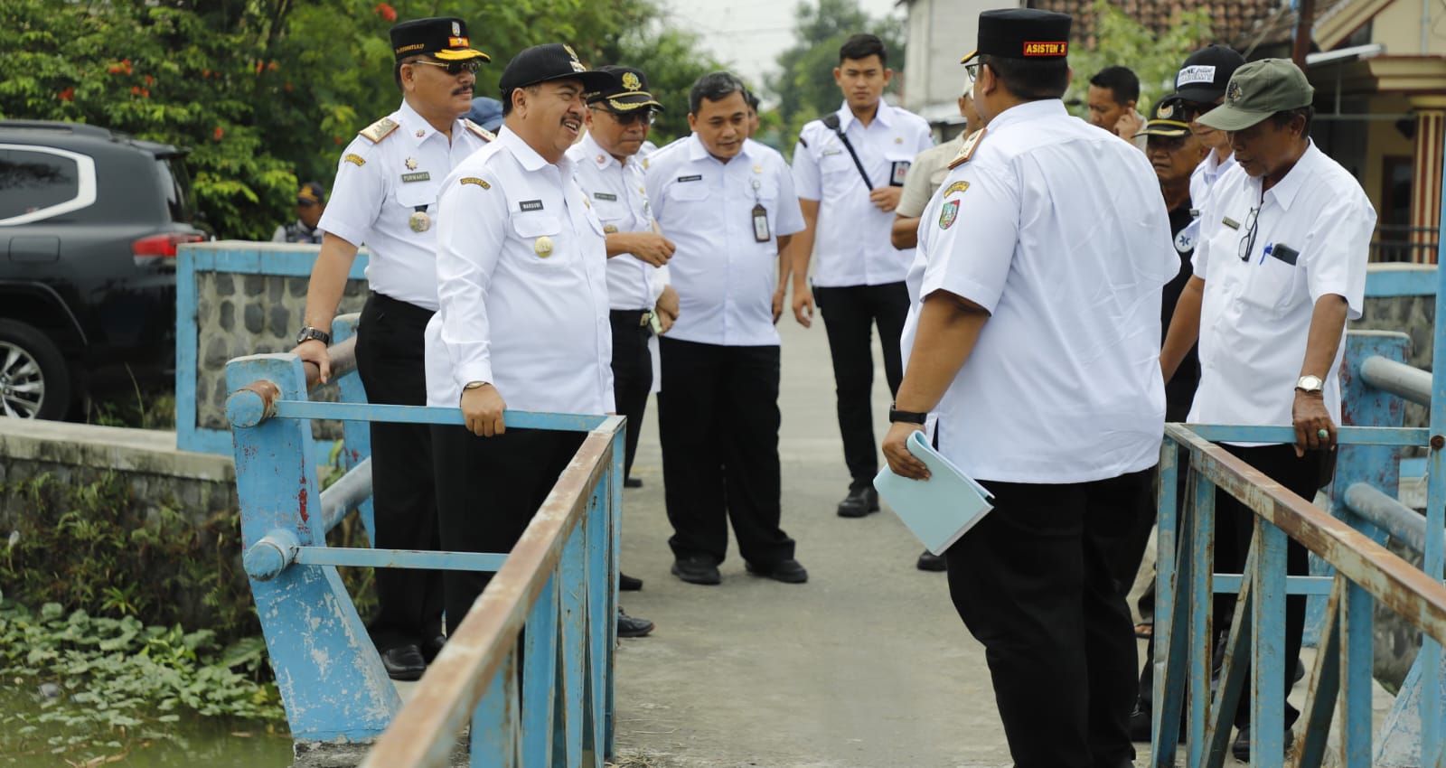 Bupati Jombang Tinjau Jembatan Kudubanjar, Pastikan Dibangun Permanen Tahun 2026