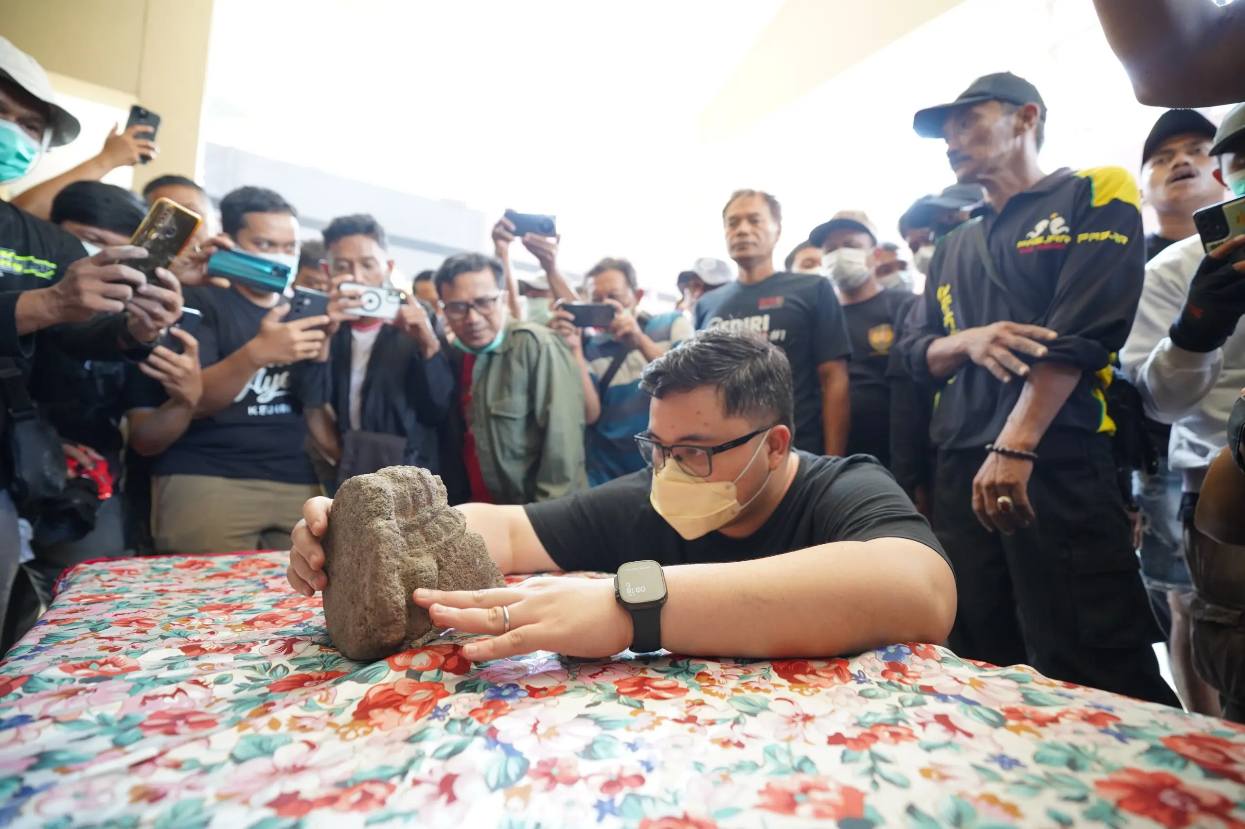 Bupati Kediri Kembalikan Fragmen Kepala Ganesha ke Museum Bagawanta Bhari