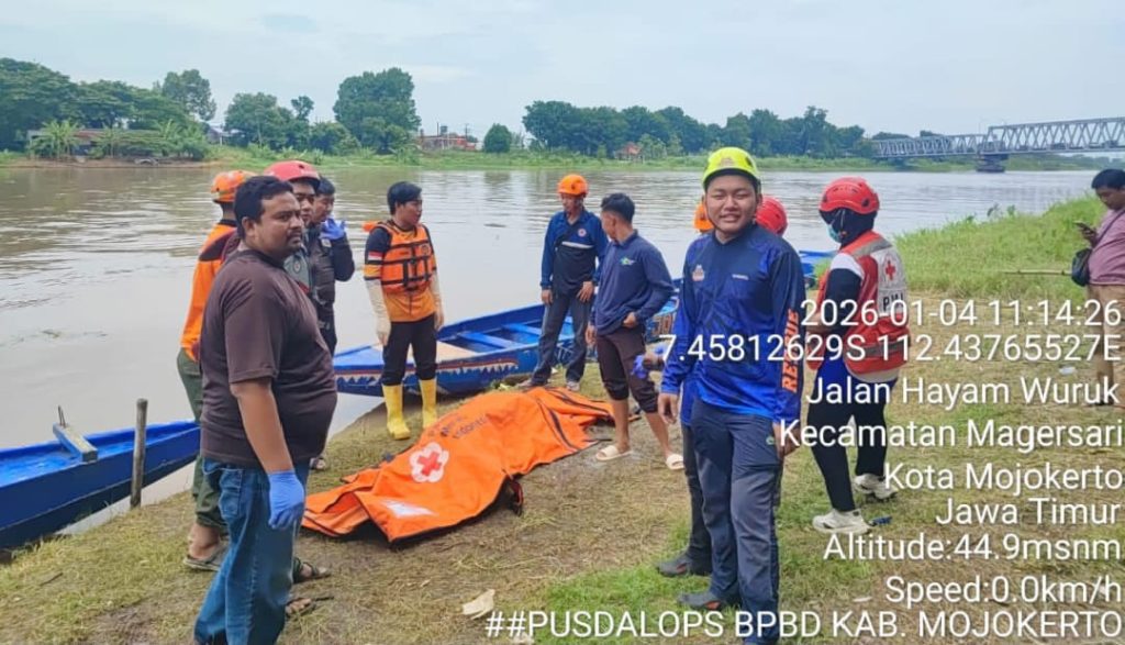 Arus Deras Brantas Bawa Jasad Perempuan hingga ke Mojokerto