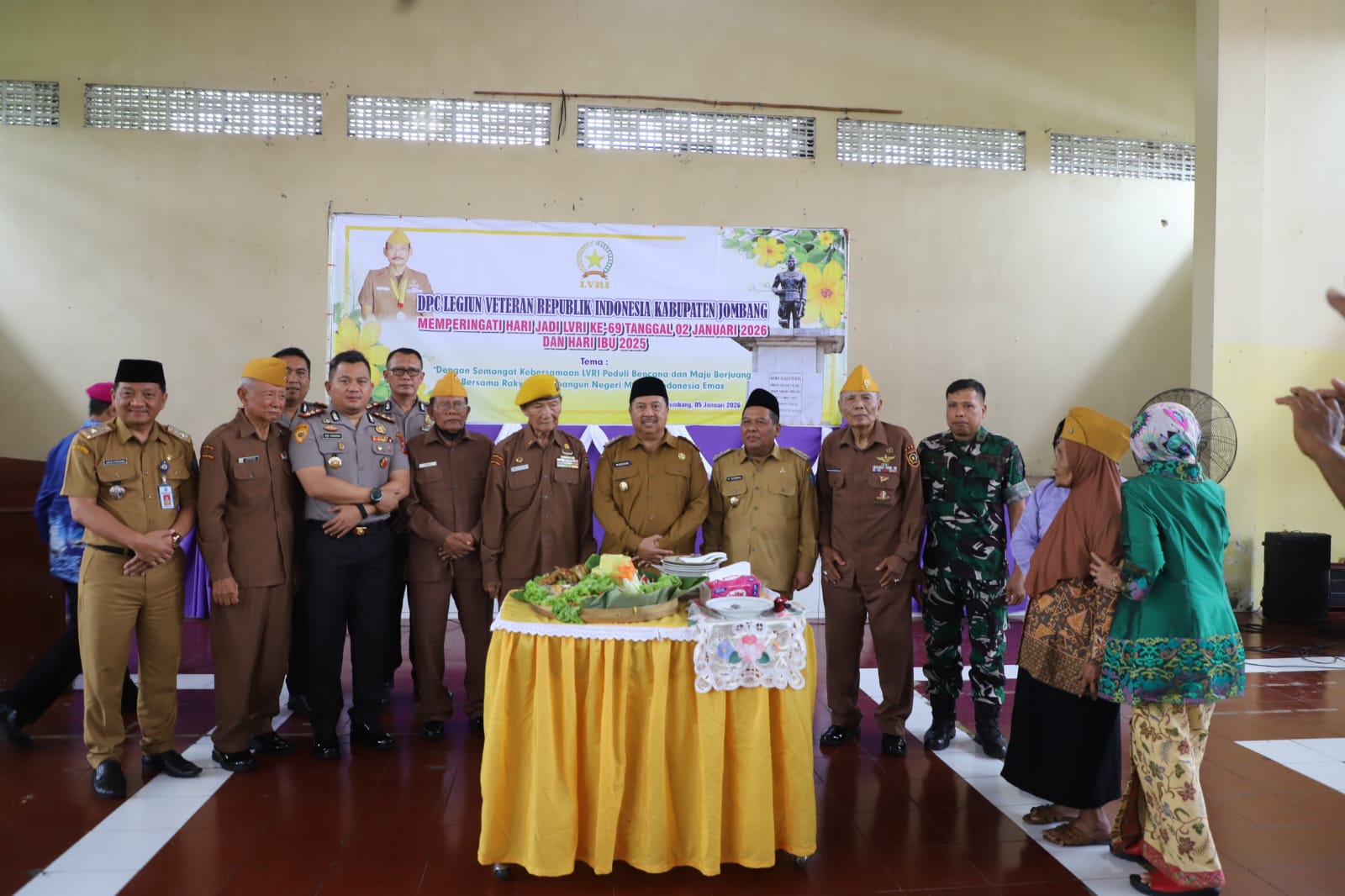 Bupati Jombang Hadiri Tasyakuran HUT LVRI ke-69, Tegaskan Veteran Kompas Moral Pembangunan Daerah