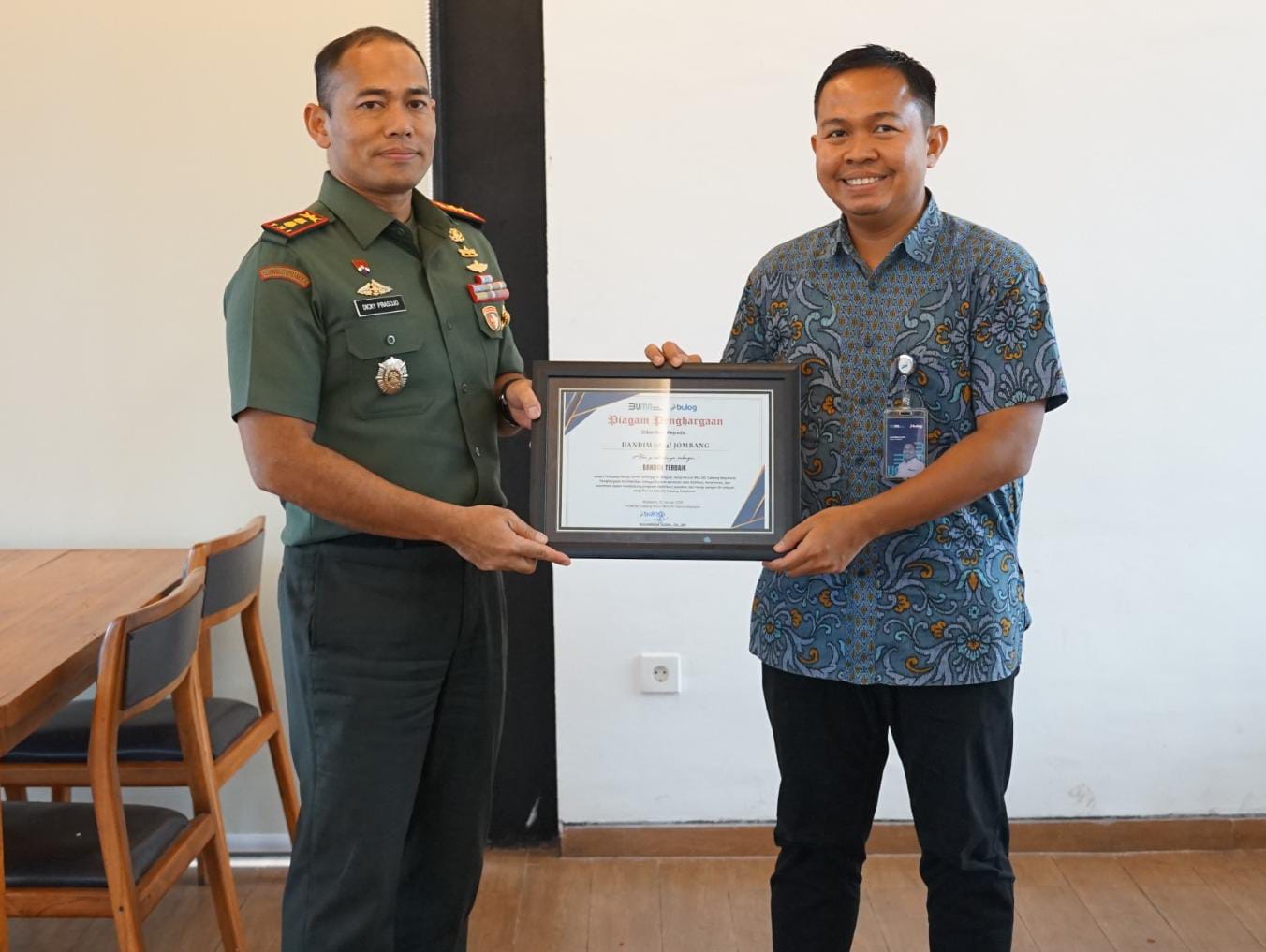 Bulog Apresiasi Kodim 0814 Jombang atas Peran Aktif Jaga Stabilitas Pangan