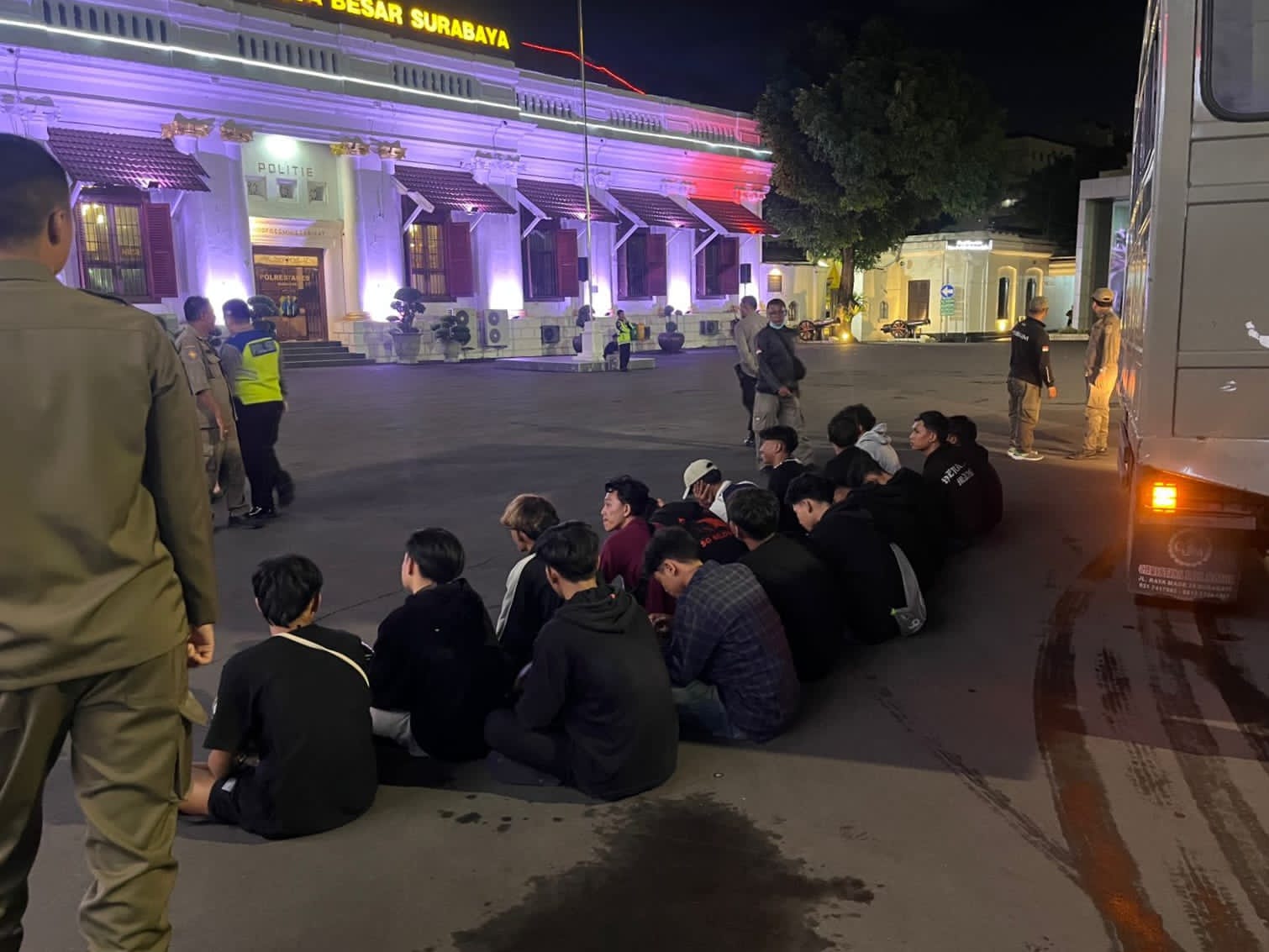 Polisi Amankan 18 Pemuda Diduga Terlibat Bentrok di Kedungdoro Surabaya