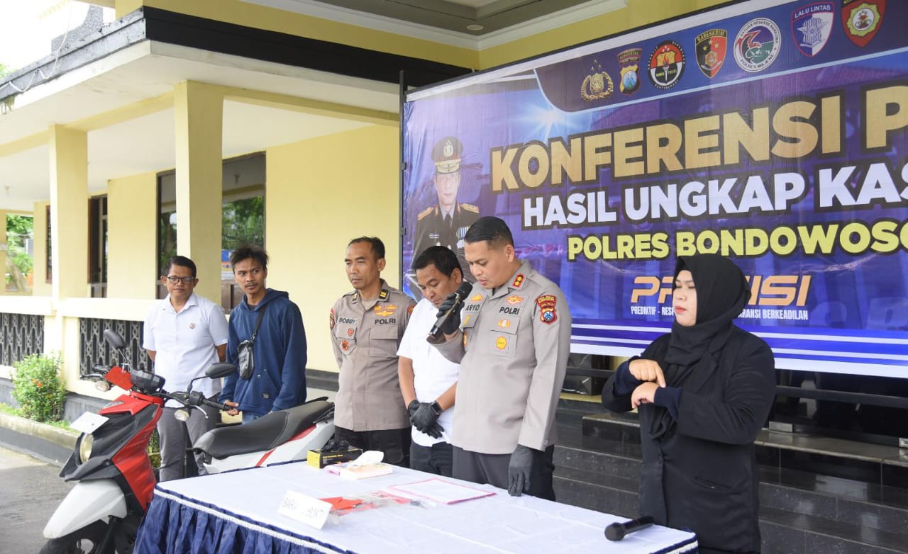 Polres Bondowoso Ungkap Kasus Curanmor, Tiga Tersangka Diamankan