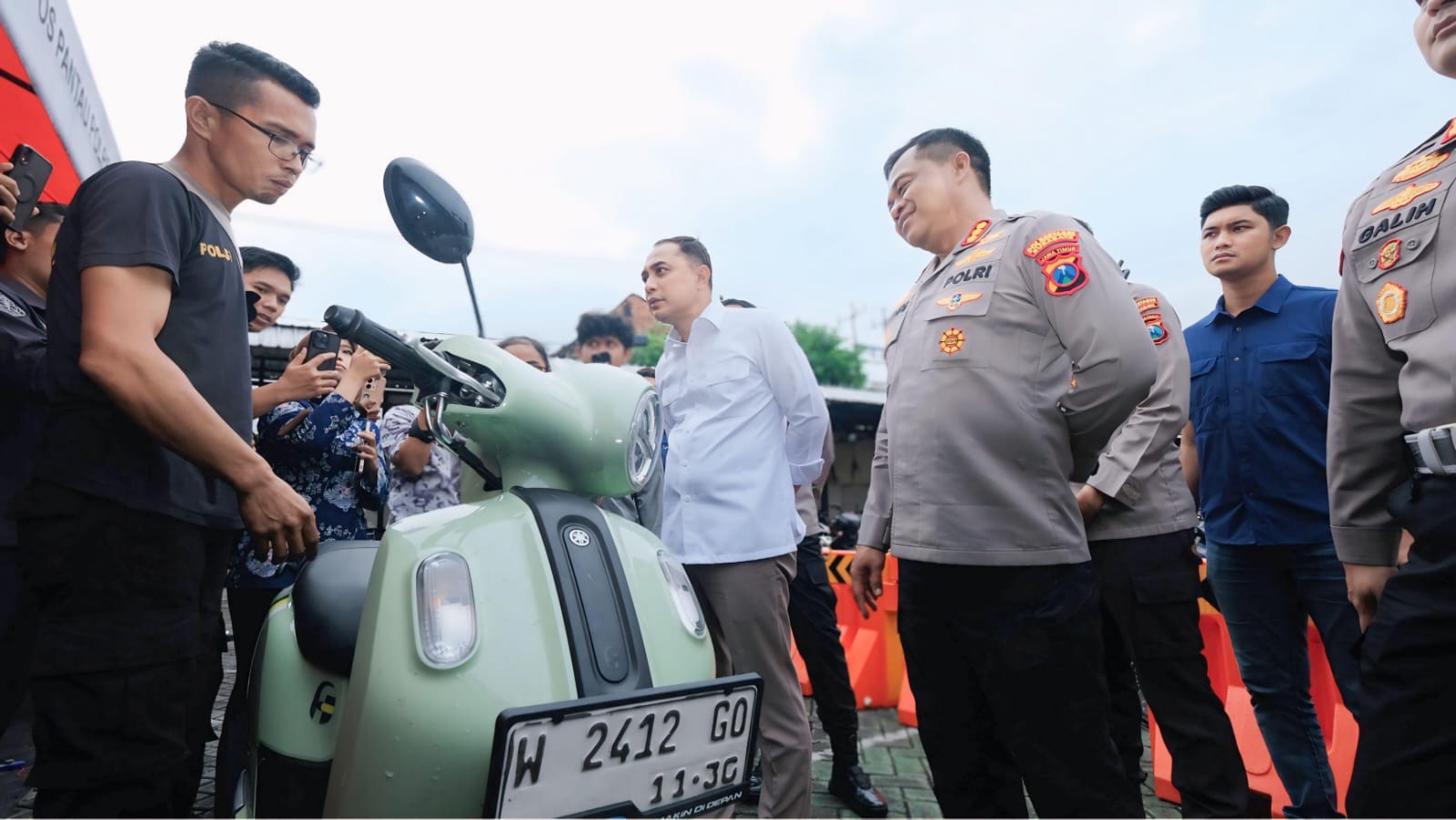 Bazar Ranmor Polrestabes Surabaya Kembalikan 52 Motor Curian ke Pemilik