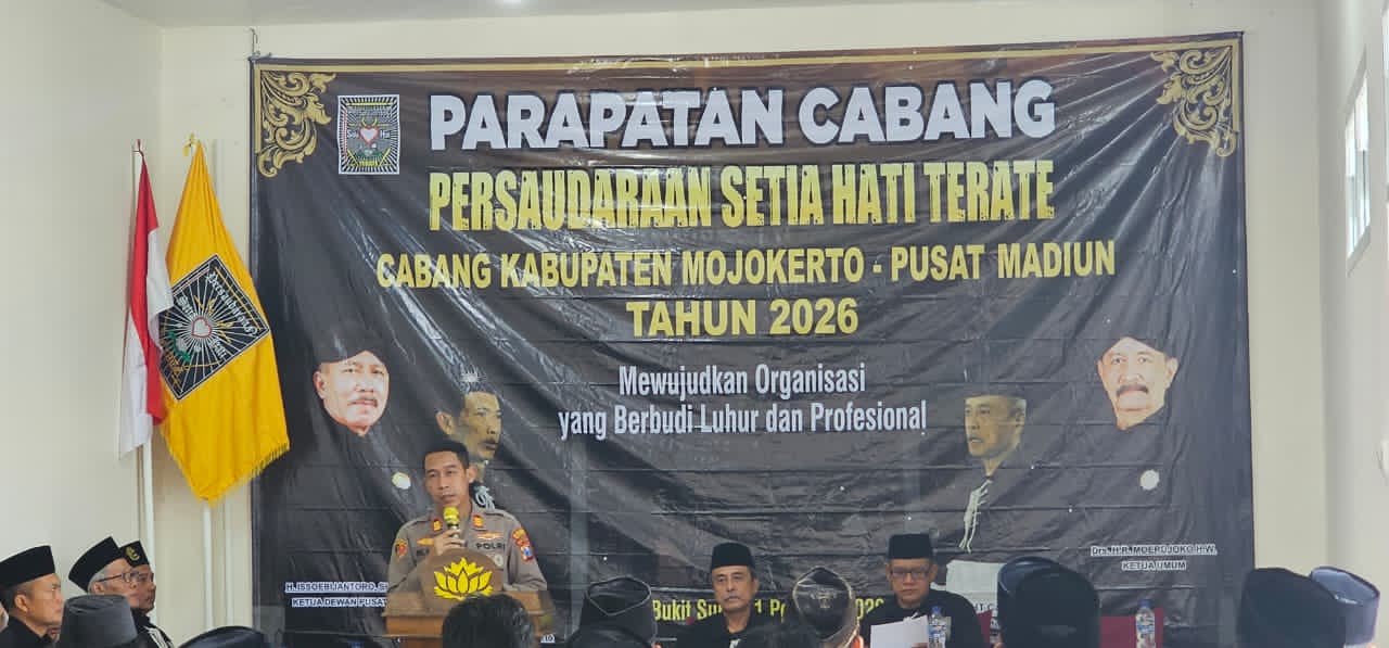 Parapatan Cabang PSHT Mojokerto 2026, Polisi Tekankan Bijak Bermedsos
