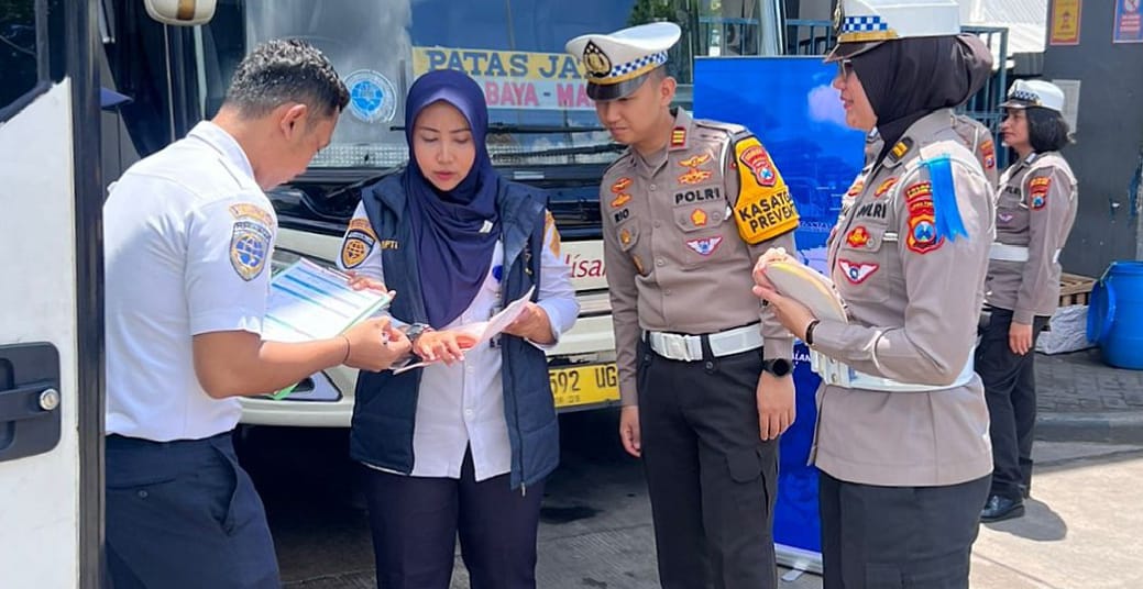 Jelang Ramadan–Idulfitri, Polresta Malang Kota Intensifkan Ramp Check Bus dan Angkot