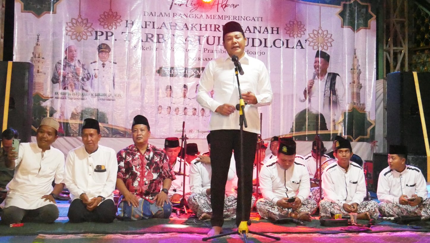 Haflah Akhirussanah Ponpes Tarbiyatul Fudlola’, Bupati Sidoarjo Tegaskan Peran Strategis Pesantren dan Janjikan Paving Jalan