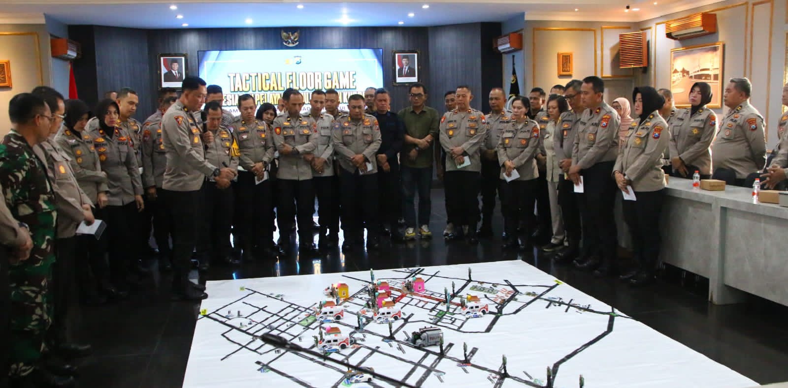 H-1 Mujahadah Kubro 1 Abad NU, Polresta Malang Kota Gelar TFG Antisipasi Pengamanan VVIP