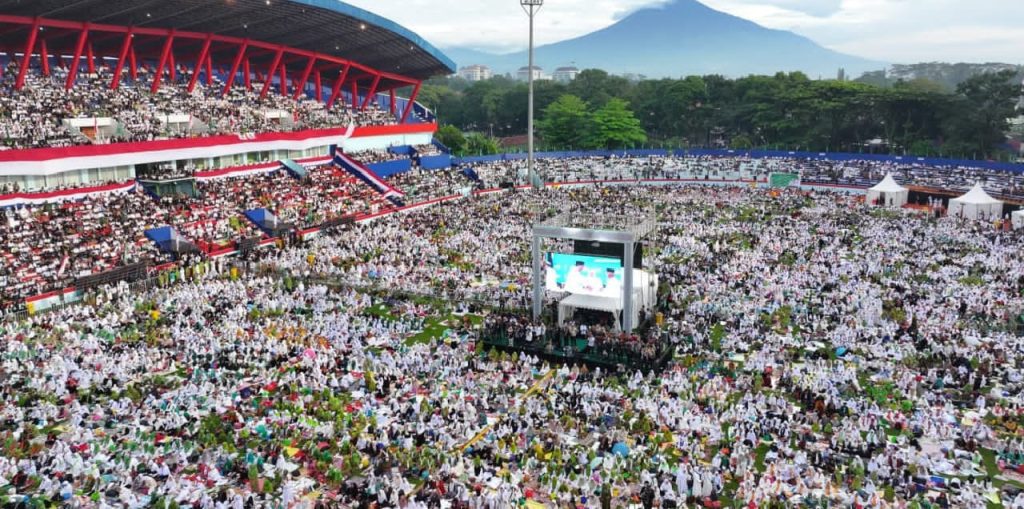 Prabowo Hadiri Mujahadah Kubro Satu Abad NU di Malang