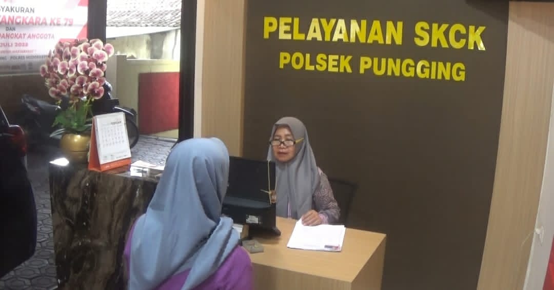 Sepanjang 2025, Polsek Pungging Terbitkan 2.323 SKCK, Pelayanan Dimulai Sejak Pagi