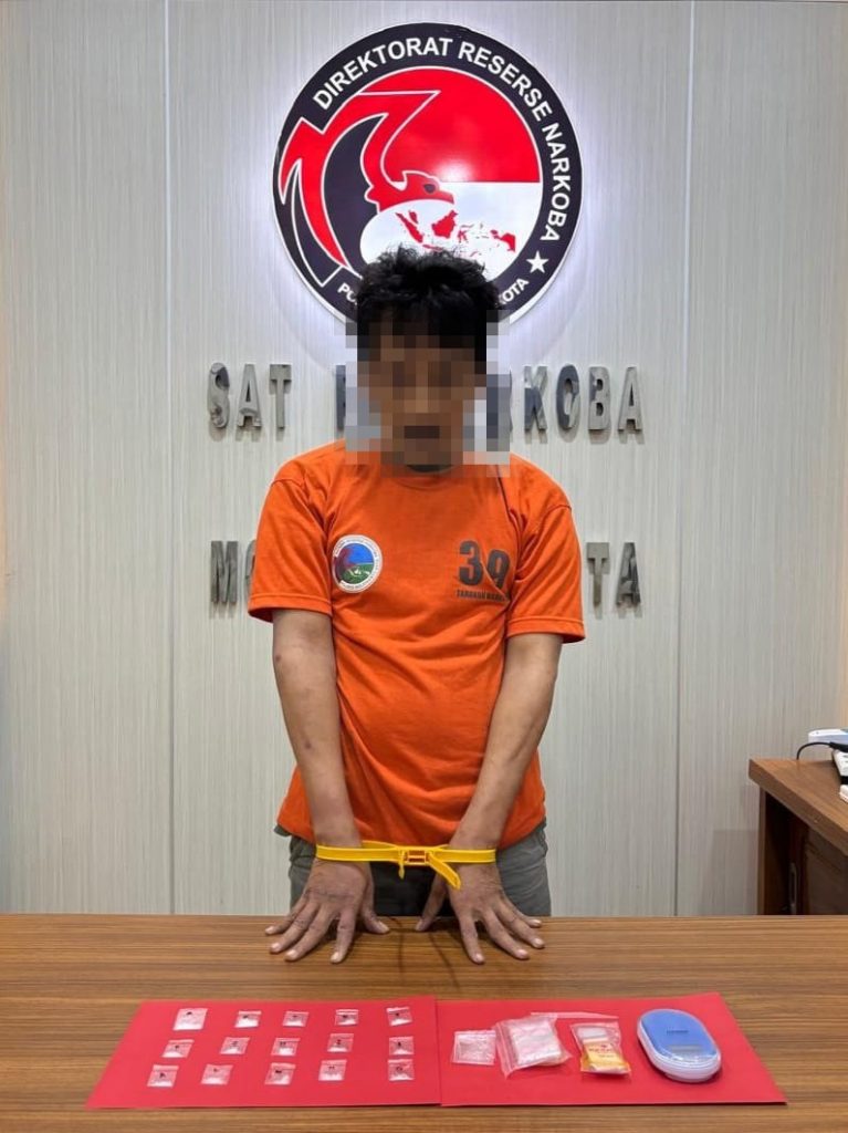 Resmob Satresnarkoba Polres Mojokerto Kota Tangkap Residivis Narkoba di Prajuritkulon