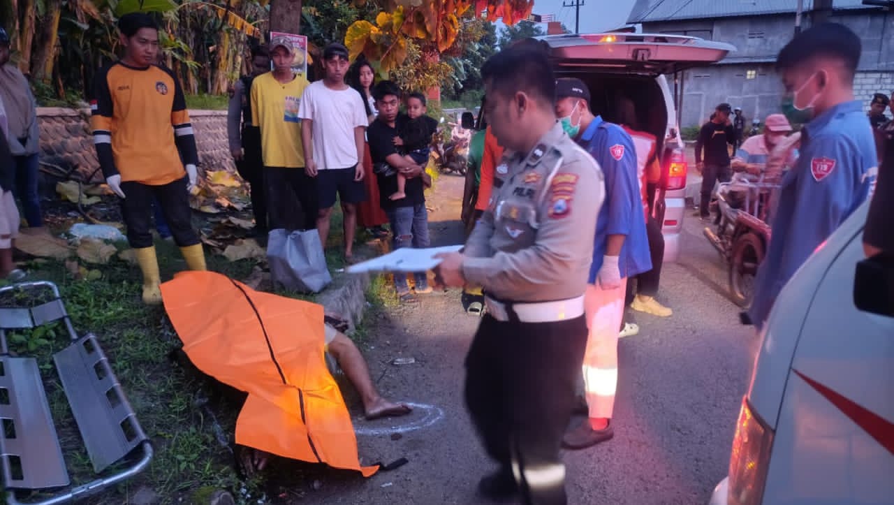Laporan Warga ke Call Center 110, Polisi Temukan Pria Meninggal Dunia di Jalan Prapanca Mojokerto