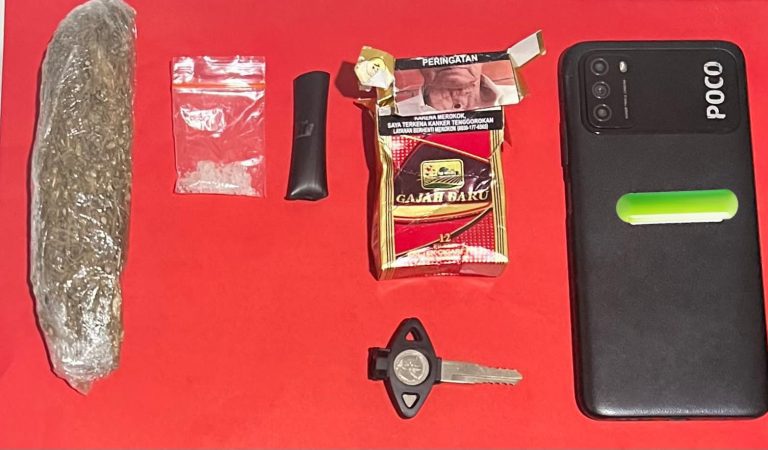 Pengedar Ganja dan Sabu Dibekuk di Pacet Saat Operasi Pekat Semeru 2026