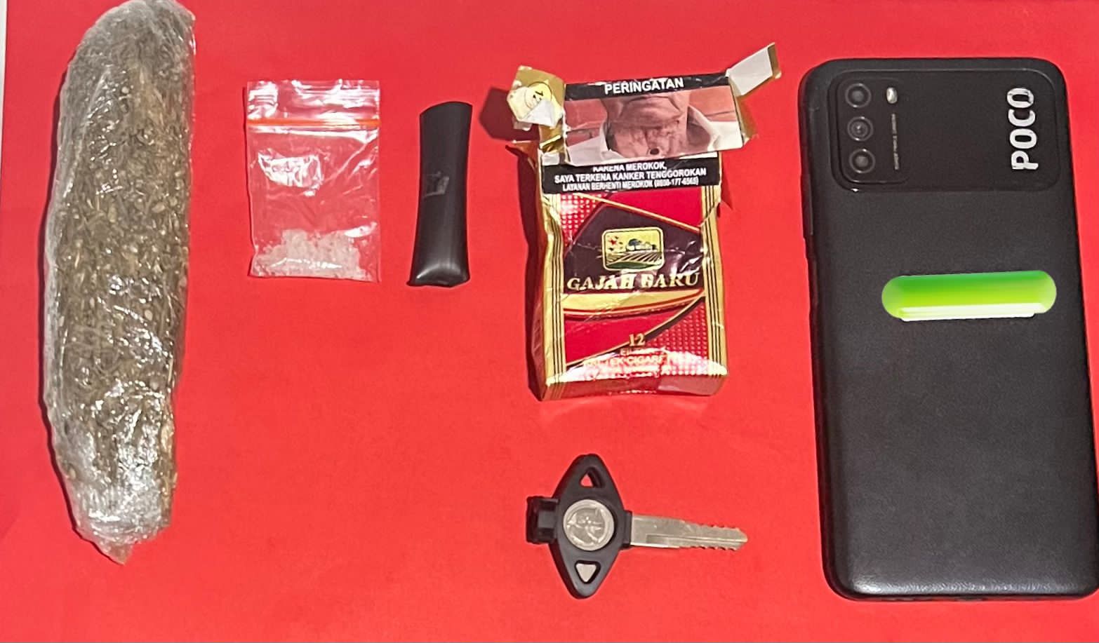 Pengedar Ganja dan Sabu Dibekuk di Pacet Saat Operasi Pekat Semeru 2026