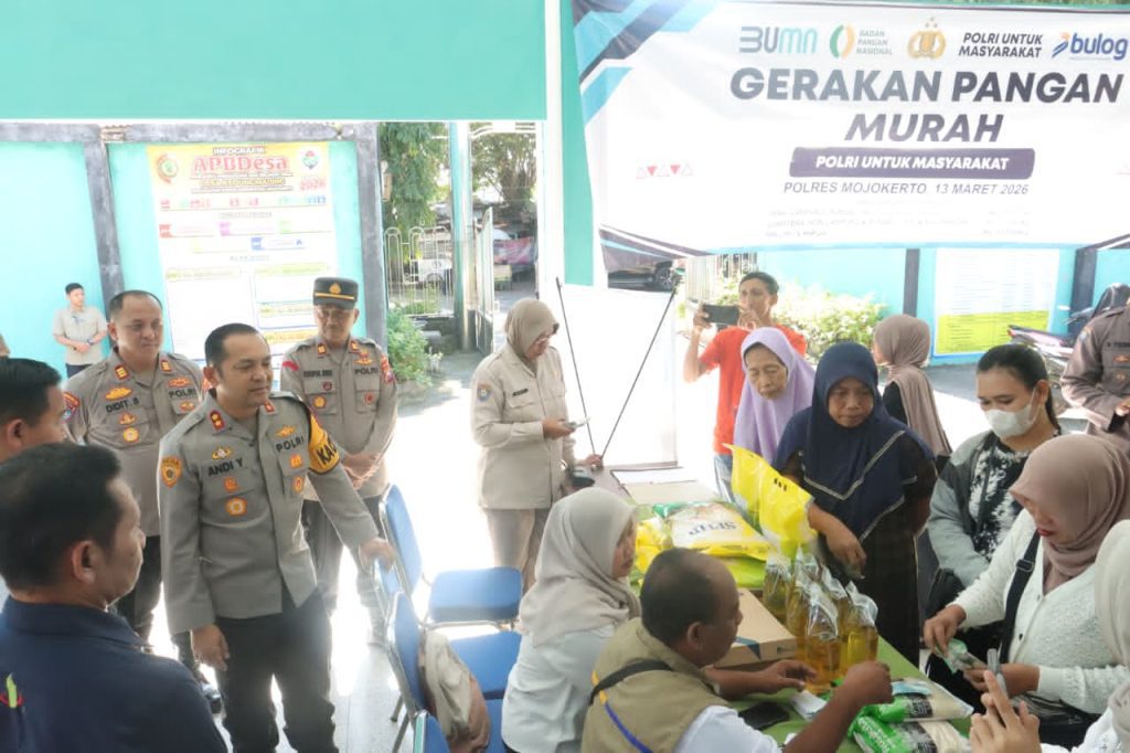 Jelang Lebaran, Polres Mojokerto Gelar Gerakan Pangan Murah untuk Tekan Harga Sembako