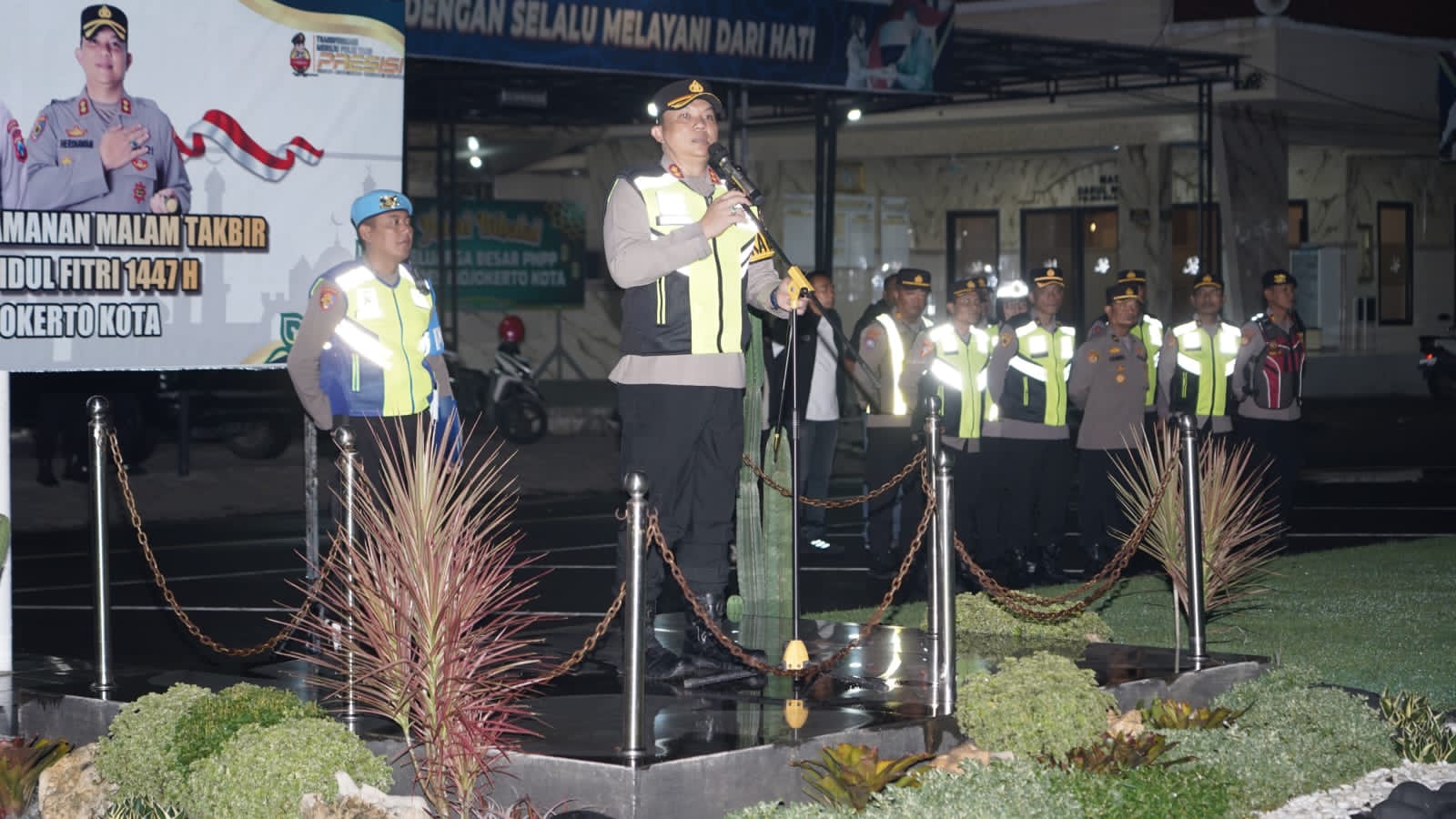 Jelang Idulfitri, Polres Mojokerto Kota Siagakan Personel Amankan Malam Takbiran