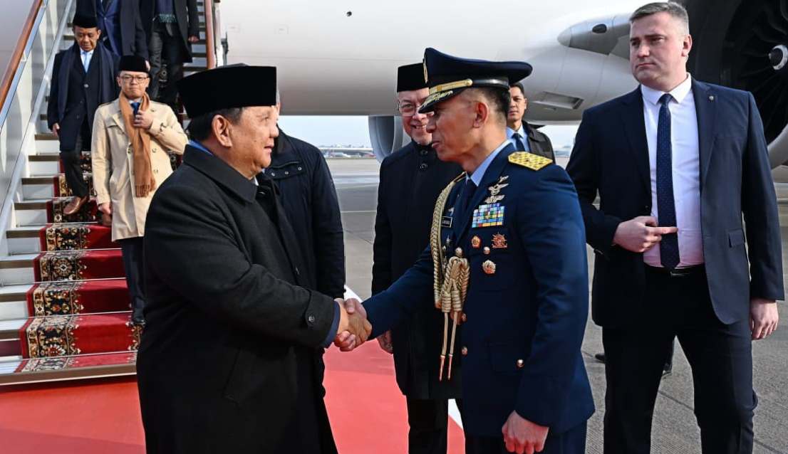 Presiden Prabowo Tiba di Moskow, Perkuat Kerja Sama Strategis Indonesia–Rusia