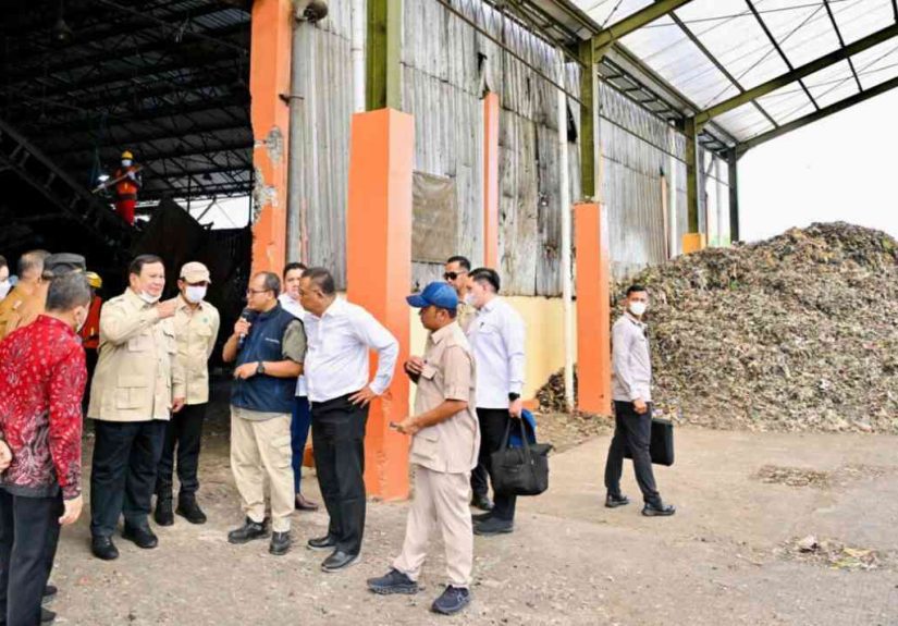 Tinjau TPST BLE Banyumas, Prabowo Dorong Pengelolaan Sampah Bernilai Ekonomi dan Berkelanjutan
