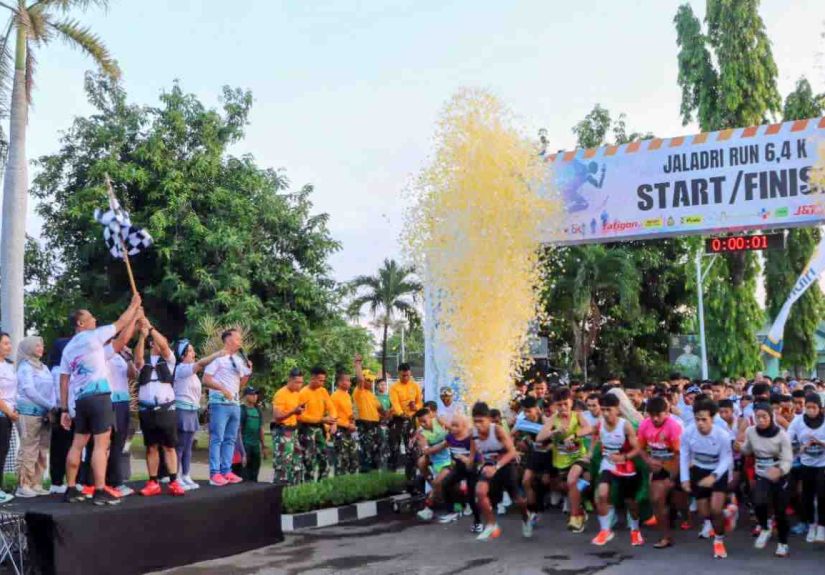 Ribuan Pelari Padati Jaladri Run 2026, HUT ke-64 Yonzipur 10 Kostrad Berlangsung Meriah