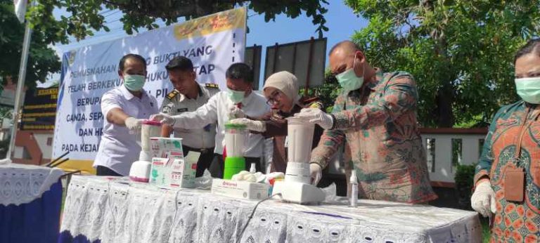 Kejari Jombang Tegaskan Perang Melawan Narkoba, Barang Bukti 51 Kasus Dimusnahkan