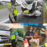HiAce Angkut Wisatawan Irlandia dan Kanada Tabrak Avanza di Tol SuMo, Satu Penumpang Luka Ringan