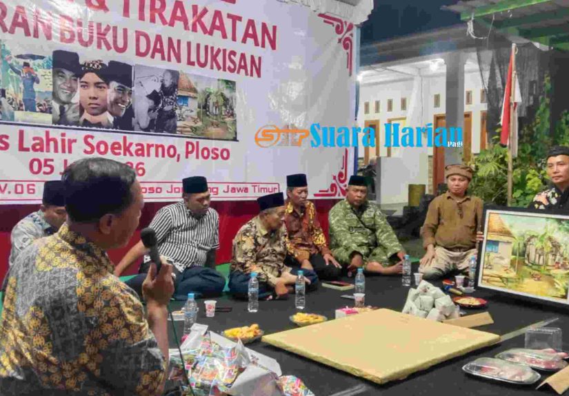 Lukisan Jejak Bung Karno di Ploso Karya Seniman Jombang Laku Dilelang Rp1,6 Juta