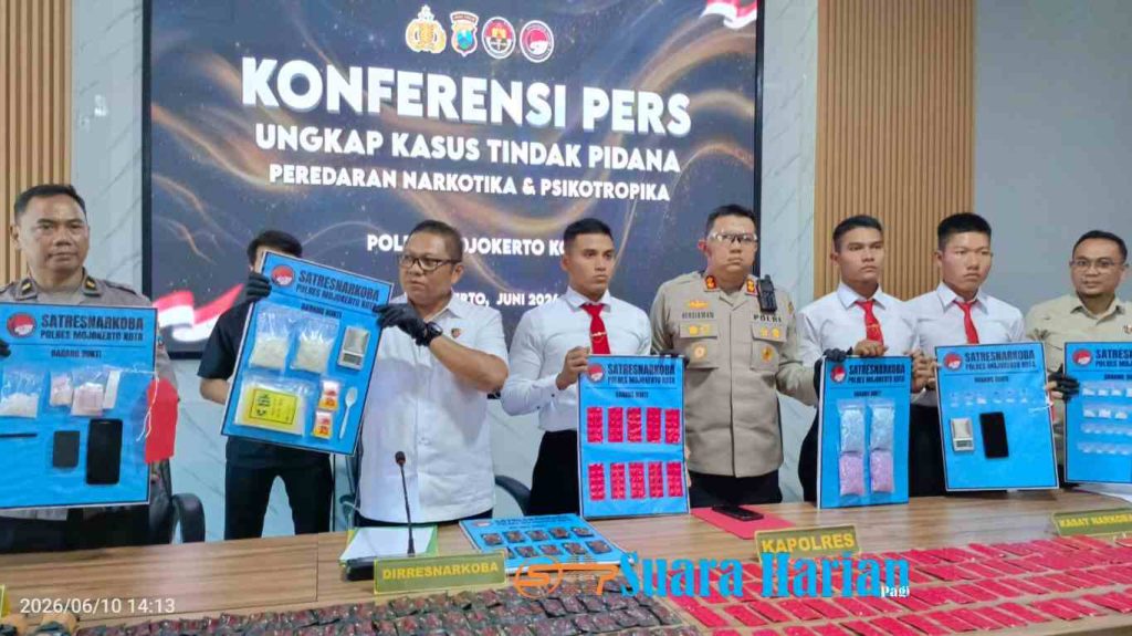 Pengembangan Kasus Sabu 4,5 Gram Berujung Terbongkarnya Jaringan Narkoba di Mojokerto Bernilai Miliaran Rupiah