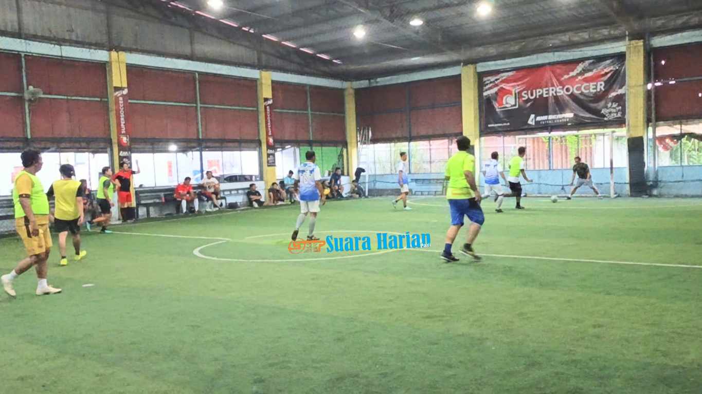 Gelar Laga Futsal Untuk Jalin Sinergi Antara Satintelkam Polres Mojokerto Kota dengan PWI