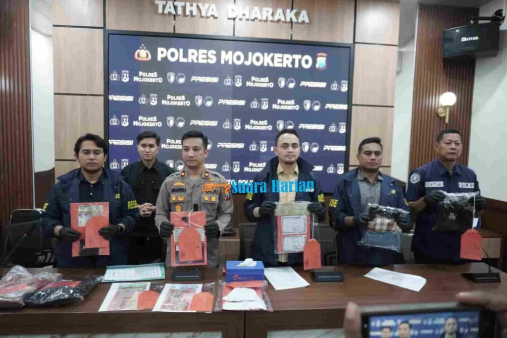 Satreskrim Polres Mojokerto Ringkus Dua Pelaku Penipuan Berkedok Ritual Spiritual