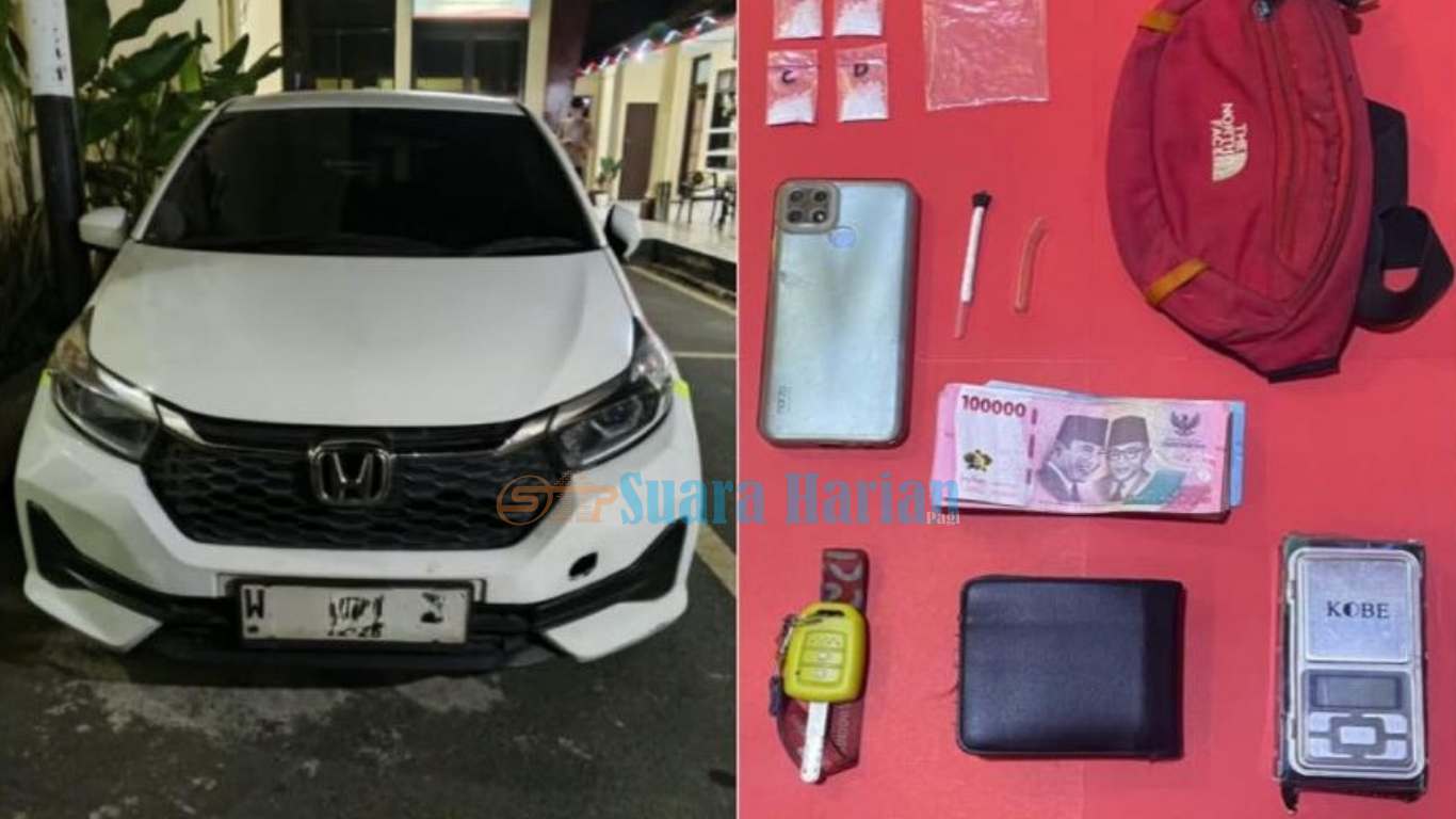 Sopir Muda Dibekuk Saat Bawa Sabu di Jalan Garuda, Polisi Sita 4 Klip dan Timbangan Digital