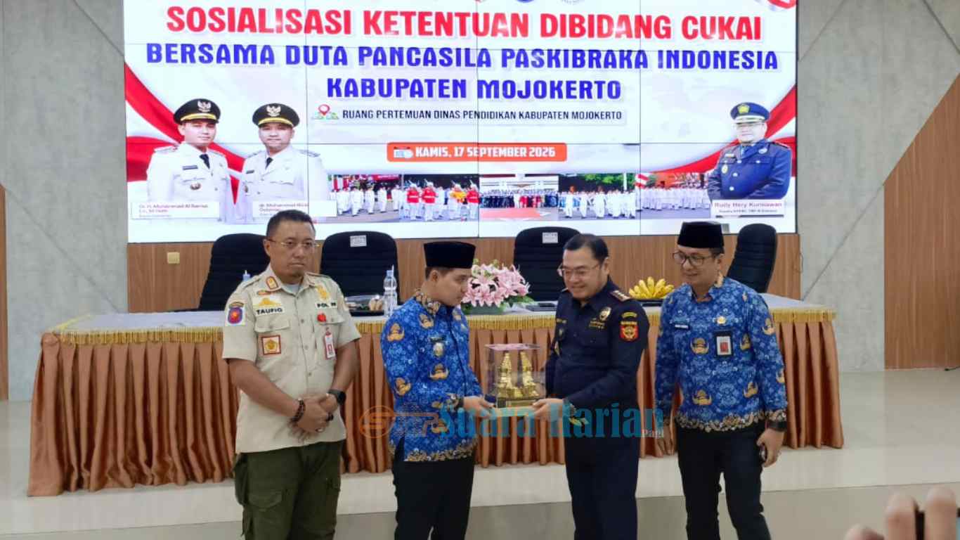 Gandeng 50 Duta Pancasila, Pemkab Mojokerto Perkuat Edukasi Cukai dan Perangi Rokok Ilegal