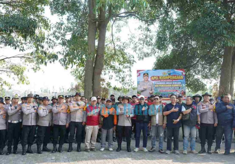 Cegah Karhutla di Lereng Kelud, Ratusan Personel Gabungan Perketat Patroli