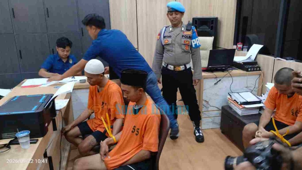 Komplotan Curanmor Dibongkar, 4 Orang Ditangkap Satreskrim Polres Mojokerto