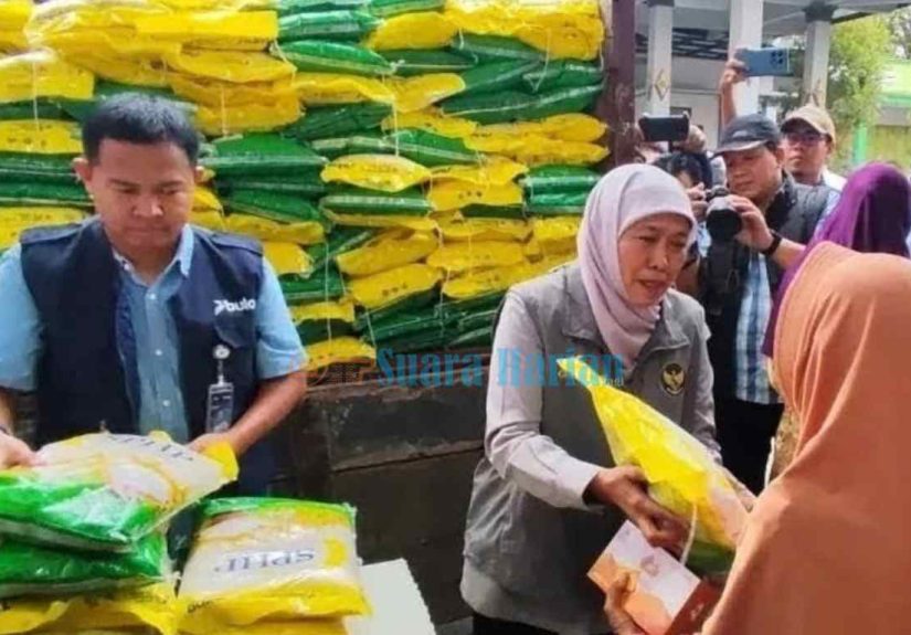 Pasar Murah di Bangsal Diserbu Warga, Bulog Gelontorkan 5 Ton Beras