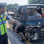 Mobil L300 Melintang di Jalur Cepat Tol JoMo, Diduga Sopir Mengantuk