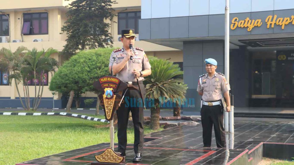 Perkuat Pelayanan Masyarakat, Kapolres Mojokerto Cek Kesiapan Bhabinkamtibmas