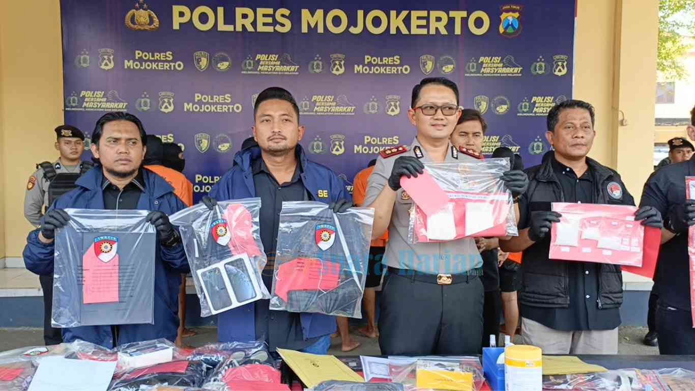 Polres Mojokerto Ungkap 11 Kasus 3C dan Amankan 14 Tersangka