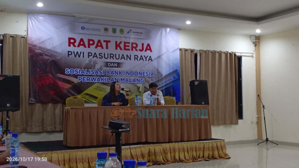 Sosialisasi BI di Raker PWI Pasuruan Raya, Wartawan Dibekali Pemahaman QRIS dan Perlindungan Konsumen
