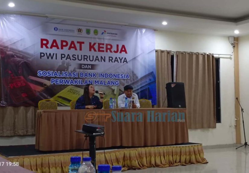 Sosialisasi BI di Raker PWI Pasuruan Raya, Wartawan Dibekali Pemahaman QRIS dan Perlindungan Konsumen